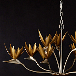 Люстра с плафонами в виде цветов Golden Bird of Paradise варинант исполнения - 6 | Loft Concept в Уфе