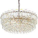 Круглая многоярусная люстра с хрустальным декором Cascade Waterfall Chandelier 18 варинант исполнения - 1 | Loft Concept в Уфе