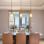 Подвесной светильник светодиодный с цилиндрическим плафоном Stone Helios варинант исполнения - 1 | Loft Concept в Уфе