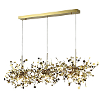 Люстра подвесная из трех частей с металлическими круглыми элементами Terzani Argent варинант исполнения - 2 | Loft Concept в Уфе