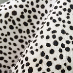Мебельная ткань Искусственный мех  белый леопард 90 см T5-3 варинант исполнения - 2 | Loft Concept в Уфе