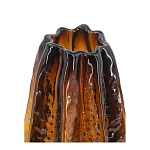 Ваза стеклянная янтарного цвета с текстурированным силуэтом Carambola варинант исполнения - 2 | Loft Concept в Уфе