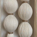 Панно на стену из хлопковых нитей White Morse Wall Hanging  варинант исполнения - 3 | Loft Concept в Уфе