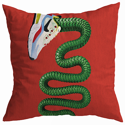 Декоративная подушка Seletti Cushion Sneaker Snake