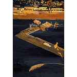 Кофейный стол с японским пейзажем Bohemia coffee table  варинант исполнения - 5 | Loft Concept в Уфе