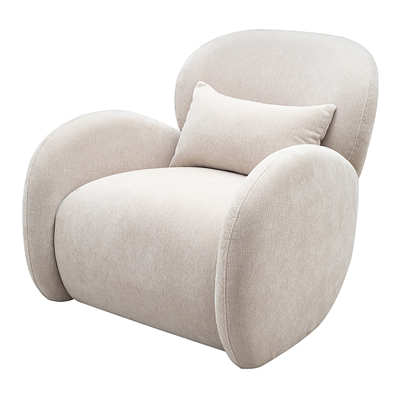 Кресло Rafael Accent Chair Молочный Черный в Уфе | Loft Concept 