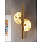 Бра  с фигурным мраморным рассеивателем Spiral of Warm Light варинант исполнения - 6 | Loft Concept в Уфе
