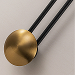 Бра с янтарным стеклянным диском и золотистыми акцентами Savio Glass Disc варинант исполнения - 3 | Loft Concept в Уфе