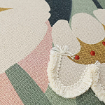 Подушка с цветочным принтом и кисточками Blooming Elegance Daisy варинант исполнения - 2 | Loft Concept в Уфе