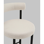 Стул полубарный Floreo букле молочный варинант исполнения - 2 | Loft Concept в Уфе