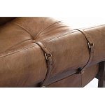 Двухместный диван Duncan винтажная коричневая кожа варинант исполнения - 4 | Loft Concept в Уфе