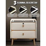 Умная прикроватная тумбочка c зарядкой для телефона Nightstand Smart варинант исполнения - 2 | Loft Concept в Уфе
