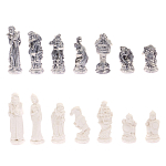 Шахматы Русские сказки с доской из натурального камня Змеевик Decorative Thematic Chess варинант исполнения - 5 | Loft Concept в Уфе