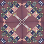 Плитка дизайнерская с узором Мангалоры варинант исполнения - 3 | Loft Concept в Уфе