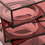 Стол журнальный в форме кубов Acrylic Furniture Lumina Crimson Clarity варинант исполнения - 4 | Loft Concept в Уфе