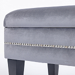 Мягкая банкетка с зоной для хранения Casket Grey варинант исполнения - 3 | Loft Concept в Уфе