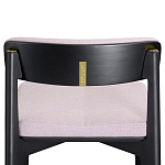 Барный стул из массива ясеня с обивкой из рогожки Elegant Ash Shape варинант исполнения - 4 | Loft Concept в Уфе