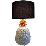 Настольная лампа с абажуром и декором в виде ананас Pineapple Black Lampshade варинант исполнения - 1 | Loft Concept в Уфе