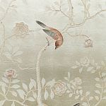 Обои ручная роспись Temple Newsam White Gold gilded silk варинант исполнения - 6 | Loft Concept в Уфе