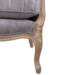 Кресло Ava Classical Armchair brown and grey velour варинант исполнения - 6 | Loft Concept в Уфе