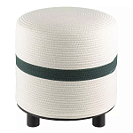 Пуф с плетеной светло-бежевой обивкой Serene Holidays варинант исполнения - 1 | Loft Concept в Уфе