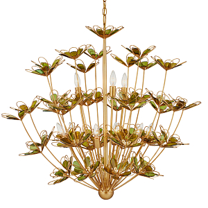 Люстра золотого цвета в форме цветка Hanging Flowers
