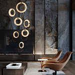 Подвесной светильник в форме кольца Cryptocrystalline Stone варинант исполнения - 5 | Loft Concept в Уфе