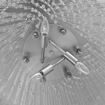 Люстра круглая с прозрачными стеклянными трубками Nembus варинант исполнения - 8 | Loft Concept в Уфе