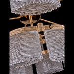 Люстра двухъярусная с текстурными овальными абажурами Splendor Palace Style варинант исполнения - 4 | Loft Concept в Уфе