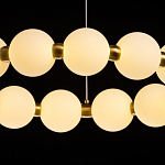 Люстра круглая с матовыми белыми шарами PEARLS Suspension варинант исполнения - 7 | Loft Concept в Уфе