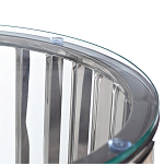 Столик журнальный с круглой прозрачной стеклянной столешницей Voluptuous варинант исполнения - 1 | Loft Concept в Уфе