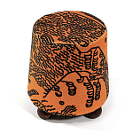 Пуф Wakonda Terracotta Tiger Mountain с Круглыми ножками  варинант исполнения - 2 | Loft Concept в Уфе