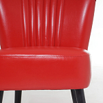 Кресло с обивкой из эко-кожи Harper Armchair Red варинант исполнения - 6 | Loft Concept в Уфе
