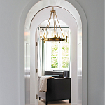  Люстра с 5-ю цилиндрическими плафонами из стекла с пузырьками Hinkley варинант исполнения - 9 | Loft Concept в Уфе