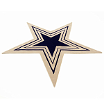 Дизайнерский ковер в виде звезды Poltronova Tappeto Stella Grey Navy Blue Rug варинант исполнения - 2 | Loft Concept в Уфе