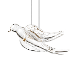 Подвесной светильник с прозрачной стеклянной птичкой Serip Voa варинант исполнения - 6 | Loft Concept в Уфе