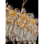 Люстра с декоративными элементами в виде крупных хрустальных цветов Palace Gardens варинант исполнения - 3 | Loft Concept в Уфе