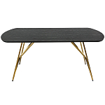 Обеденный стол на металлических ножках Ward Brass Dining Table варинант исполнения - 2 | Loft Concept в Уфе