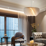 Подвесной светильник с белыми изящными декоративными лепестками Volumetric Petal Lamp варинант исполнения - 4 | Loft Concept в Уфе