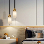 Подвесной светильник светодиодный с цилиндрическим плафоном Stone Helios варинант исполнения - 4 | Loft Concept в Уфе