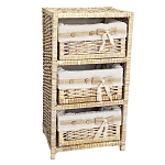 Стеллаж для детской с плетенным выдвижными корзинами Bow варинант исполнения - 1 | Loft Concept в Уфе