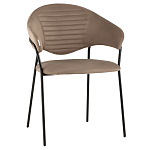 Коричневый стул с обивкой из искусственной замши Alexis варинант исполнения - 1 | Loft Concept в Уфе