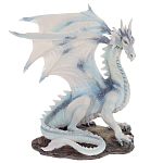 Декоративная статуэтка Белый Дракон Dragon White Statuette варинант исполнения - 1 | Loft Concept в Уфе