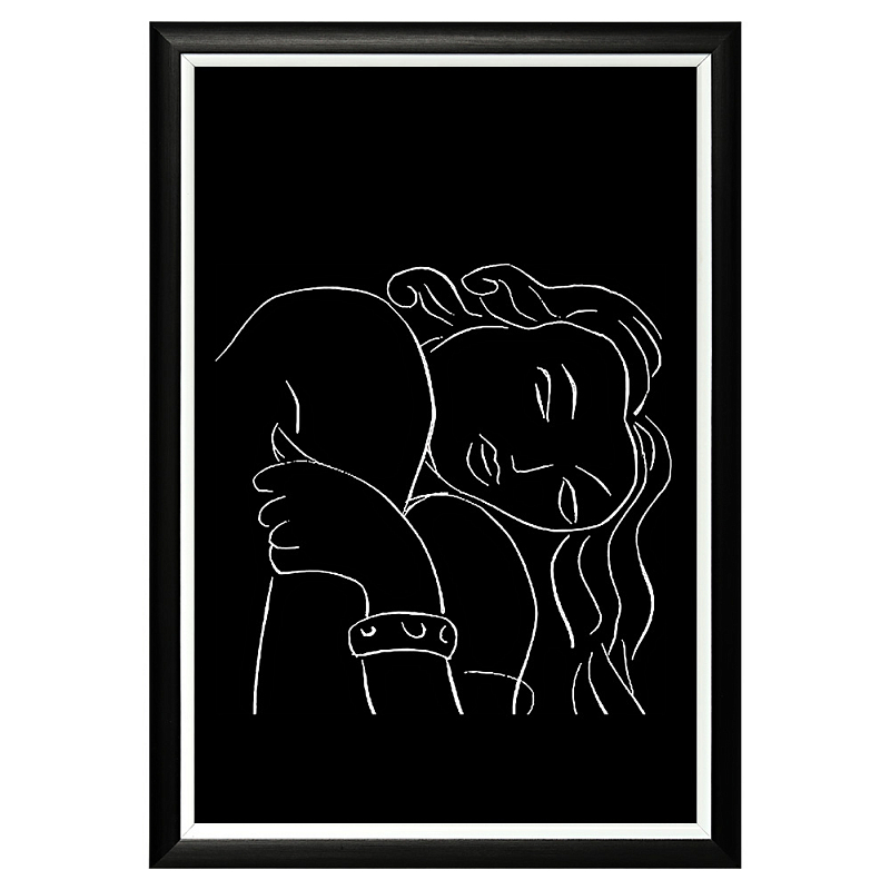 Постер White Silhouette Pasiphae Poster Черный Белый Постер White Silhouette Pasiphae Poster Черный Белый в Уфе | Loft Concept