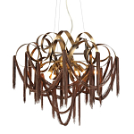 Люстра подвесная с переплетенными металлическими лентами и цепочками Atlantis Chain варинант исполнения - 1 | Loft Concept в Уфе