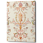 Постер на холсте с изображением ангела и растительных орнаментов Raffael Angel Poster варинант исполнения - 1 | Loft Concept в Уфе