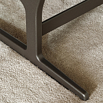 Дизайнерское кресло без подлокотников кожаное на металлическом каркасе PAULA Armchair варинант исполнения - 3 | Loft Concept в Уфе