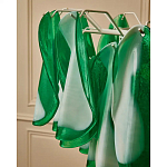 Люстра из стеклянных зеленых лепестков Petalled Illuminator варинант исполнения - 8 | Loft Concept в Уфе