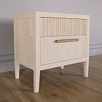 Прикроватная Тумбочка Primo с двумя ящиками Светлый дуб варинант исполнения - 2 | Loft Concept в Уфе