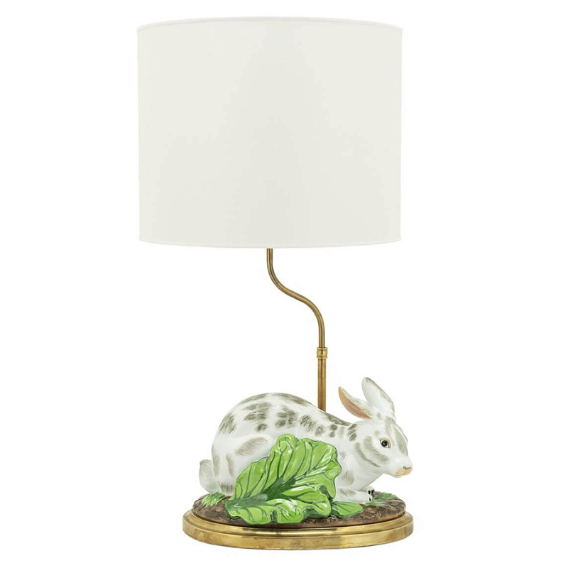 Настольная лампа ABHIKA LAMPTABLE RABBIT Зеленый Золотой Белый в Уфе | Loft Concept 